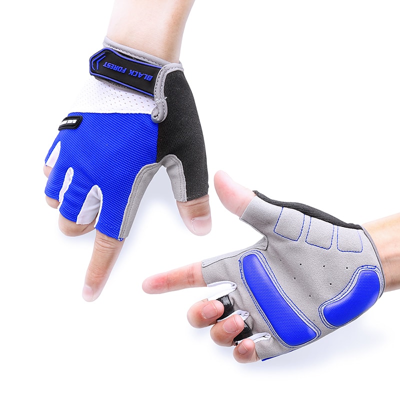 Cozy Protective Anti-Slip Bicycle Gloves for Sport - Blue Force Sports