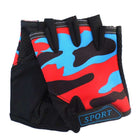 Kid's Camouflage Pattern Sport Gloves - Blue Force Sports