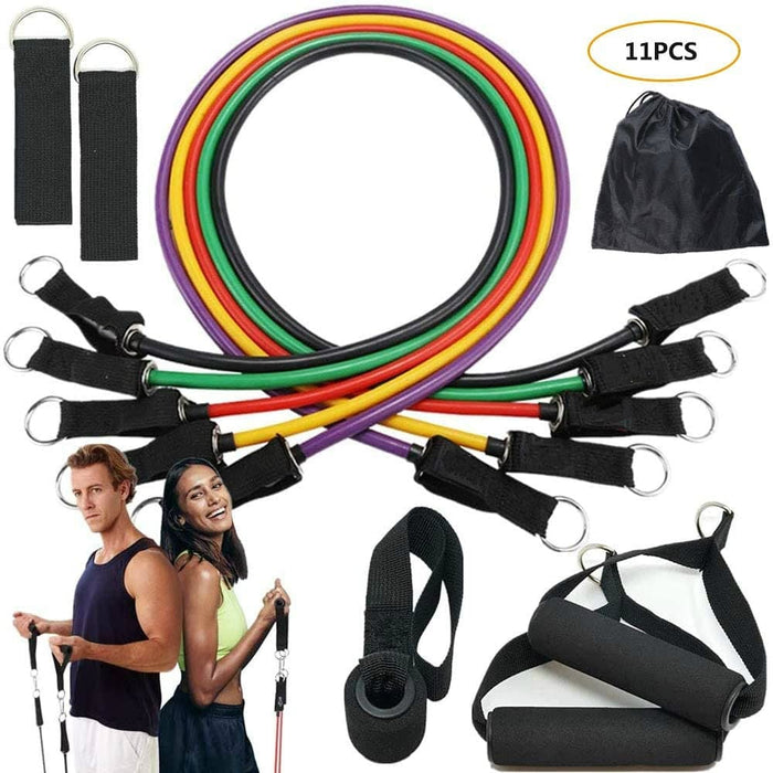 Crissfit Resistance Bands 11 Pcs Set - Blue Force Sports