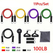 Crissfit Resistance Bands 11 Pcs Set - Blue Force Sports