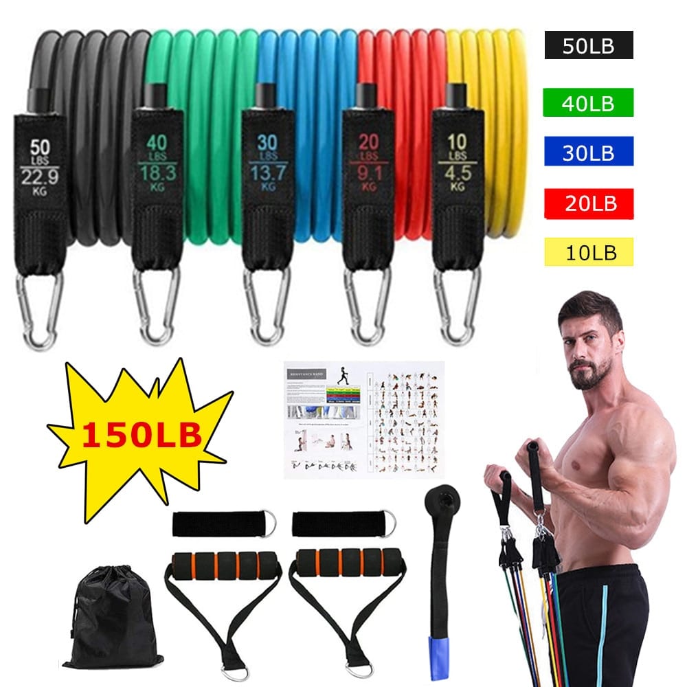 Crissfit Resistance Bands 11 Pcs Set - Blue Force Sports