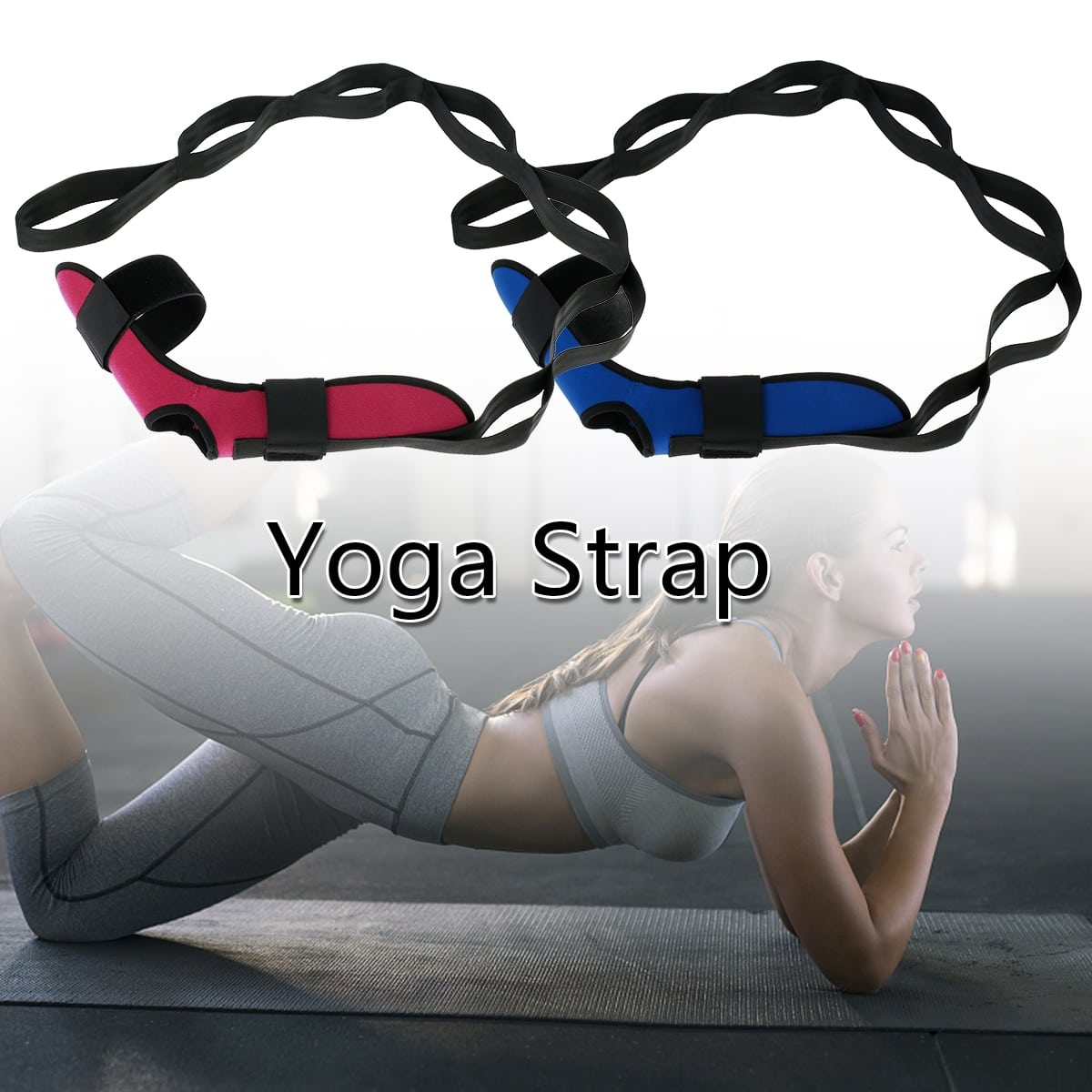 Fitness Yoga Stretching Belt - Blue Force Sports