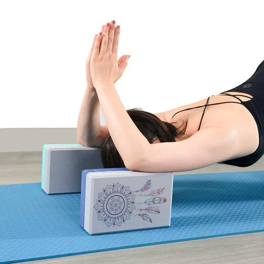 Stretching Aid Yoga Blocks Set, 2 Pcs - Blue Force Sports