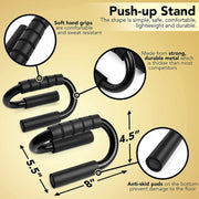 Non-Slip Push-Up Bars - Blue Force Sports