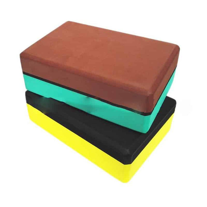 EVA Sports Double Coloured Yoga Block - Blue Force Sports