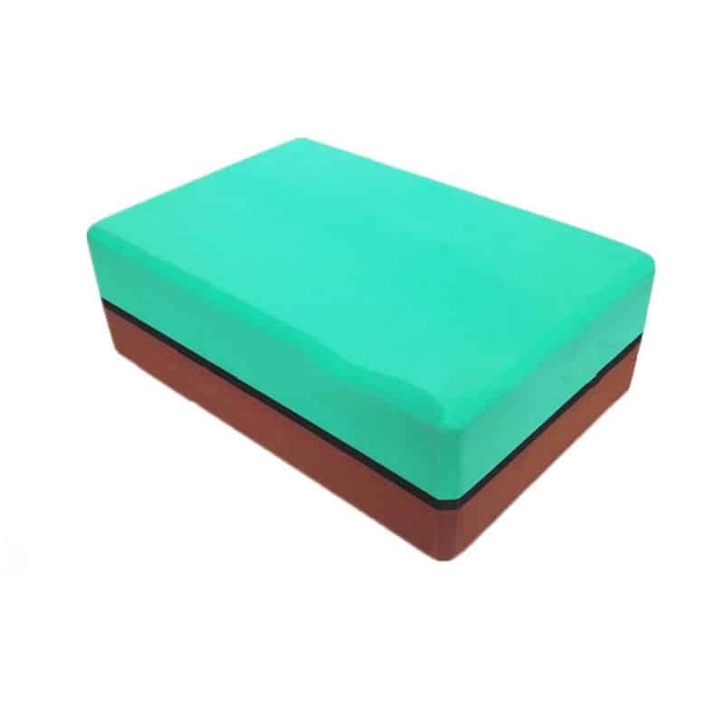 EVA Sports Double Coloured Yoga Block - Blue Force Sports