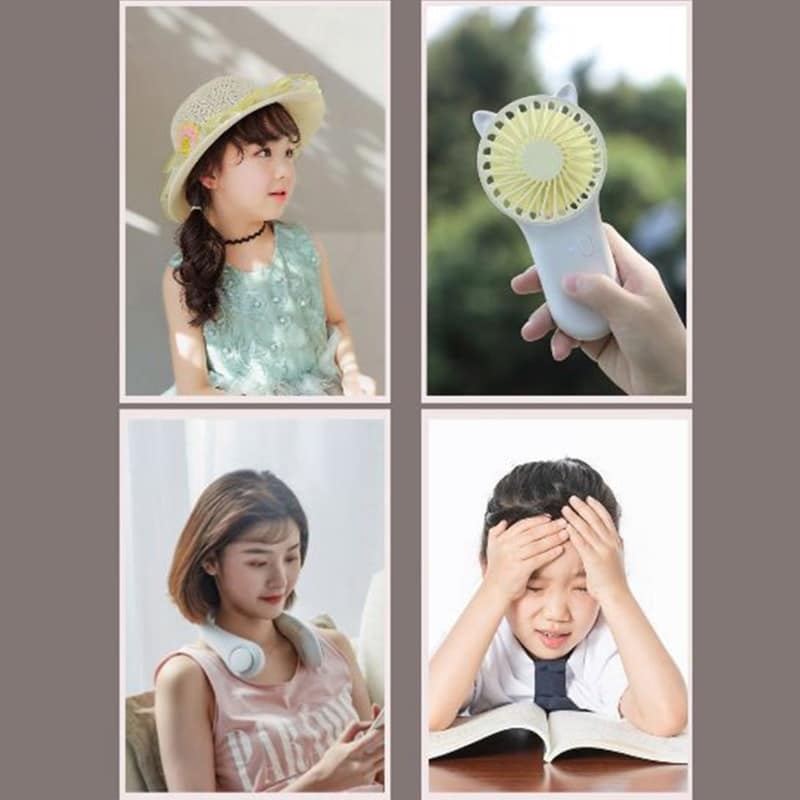 Portable Hand-Free Neck Fan - Blue Force Sports