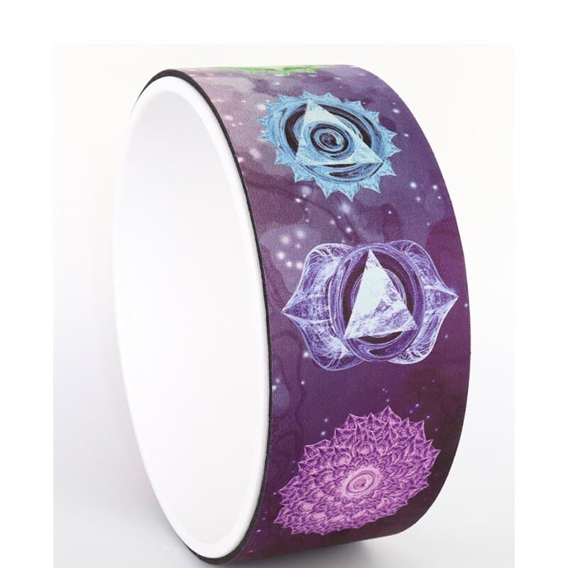 Suede Printed Yoga Natural Rubber Wheel - Blue Force Sports