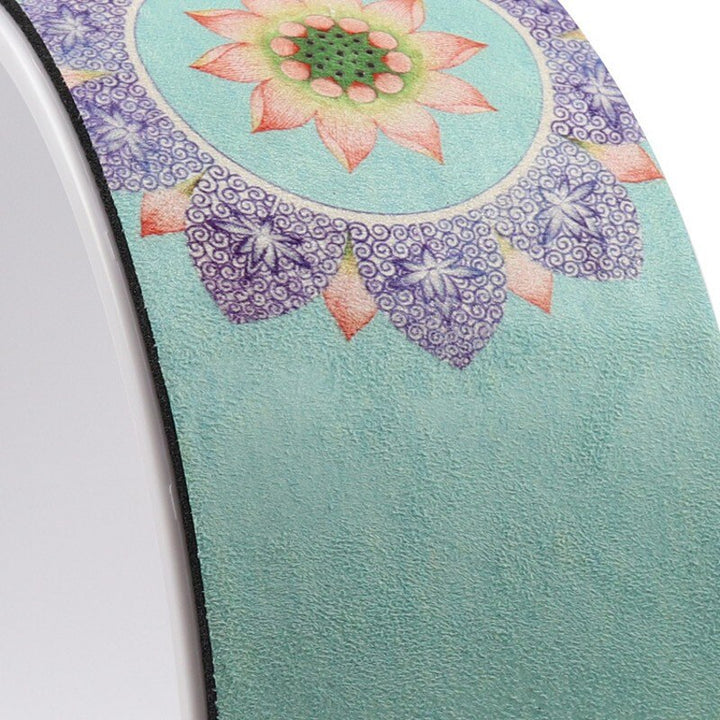 Suede Printed Yoga Natural Rubber Wheel - Blue Force Sports