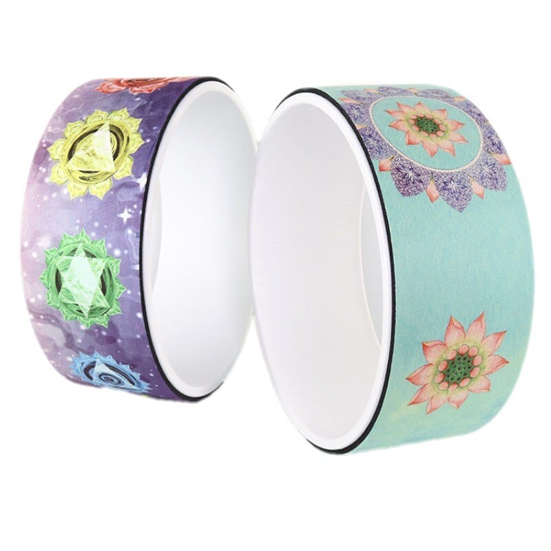 Suede Printed Yoga Natural Rubber Wheel - Blue Force Sports