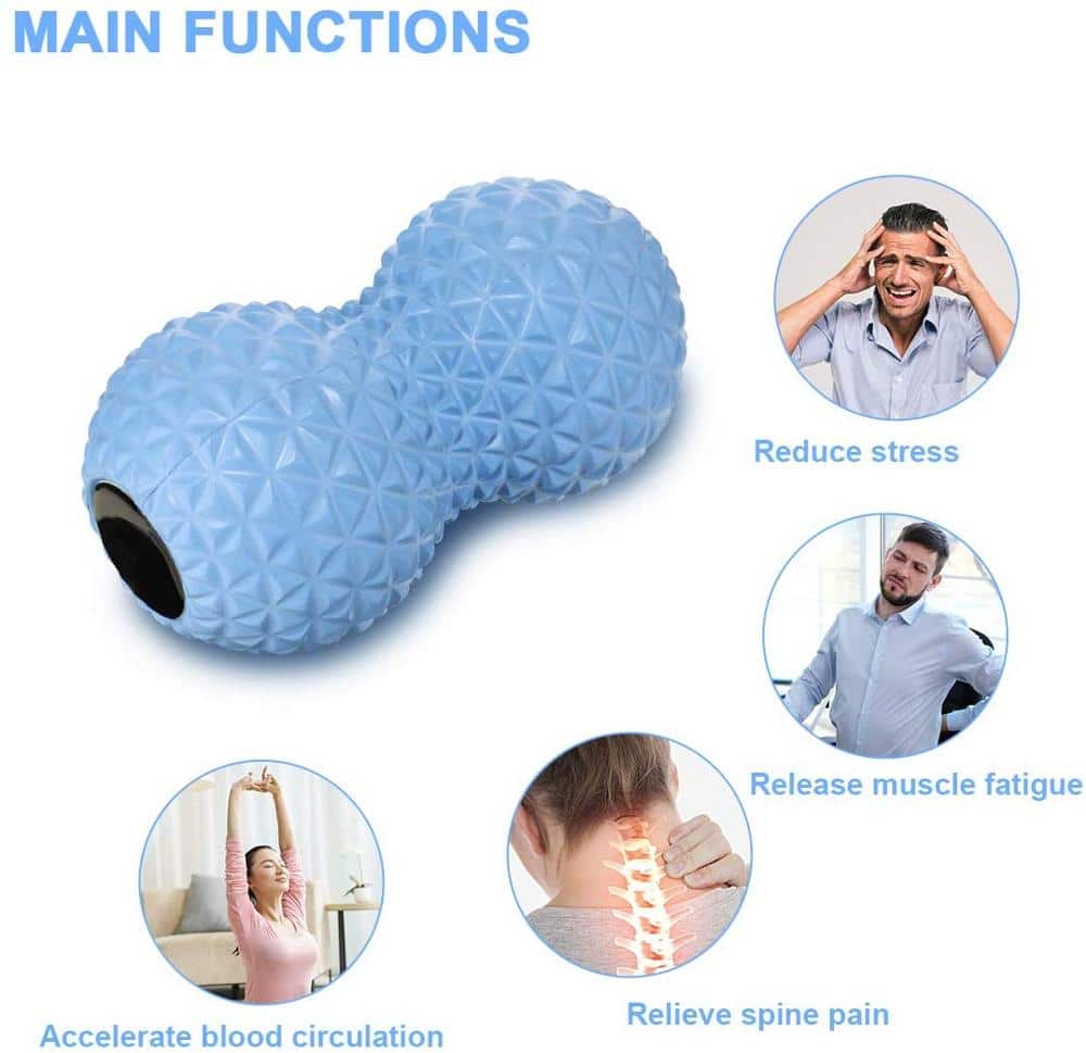 Fitness Peanut Massage Foam Roller - Blue Force Sports