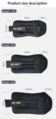 Adjustable Ankle/Wrist Weight for Workout - Blue Force Sports