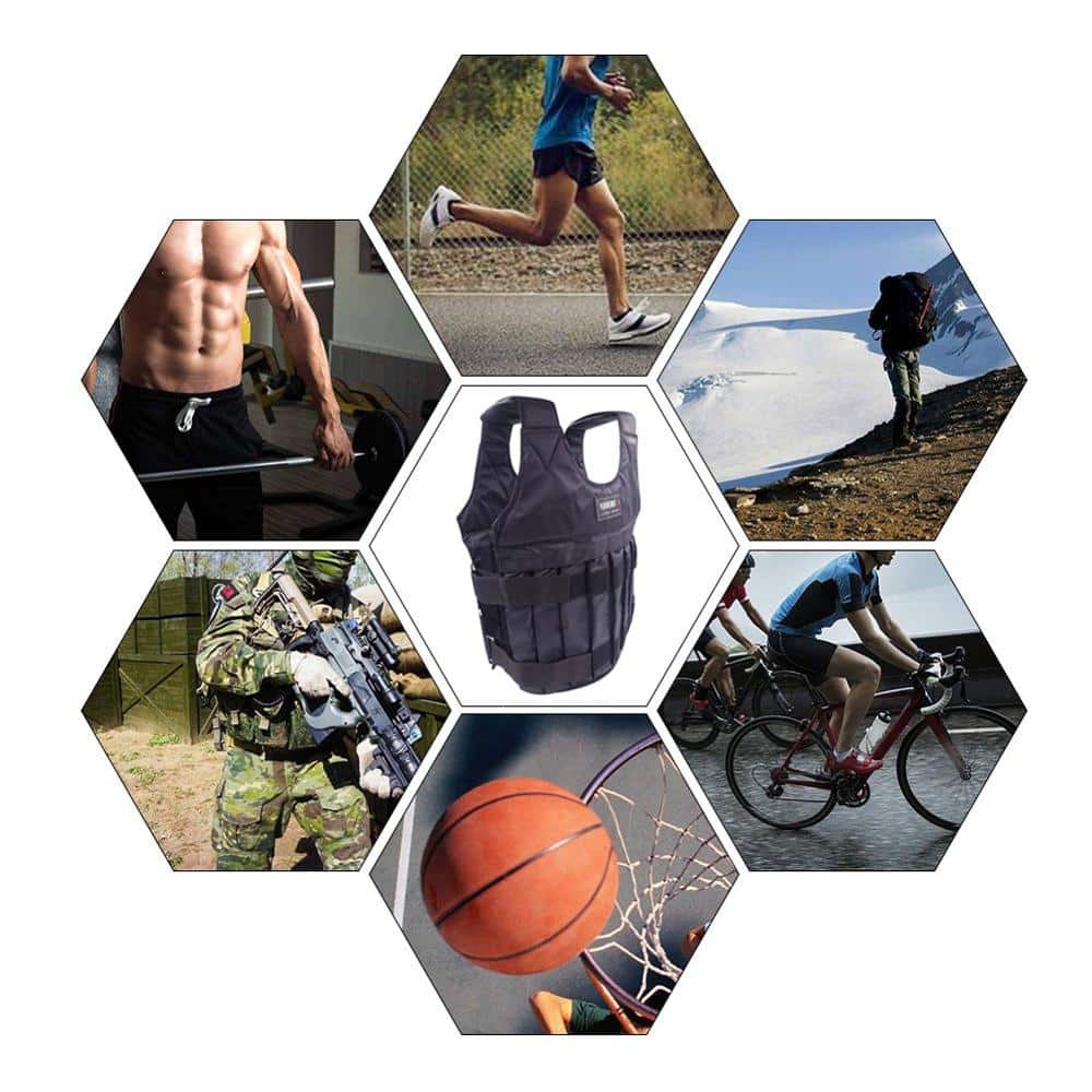 Adjustable Weighted Vest for Workout - Blue Force Sports
