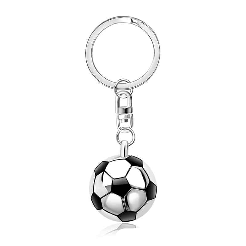 Football Designed Metal Key Chain