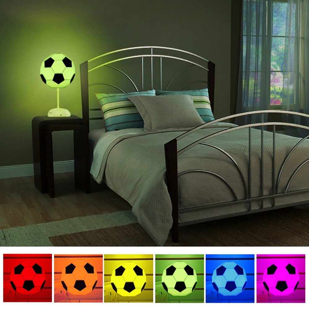 DIY Football Designed USB Table Lamp - Blue Force Sports
