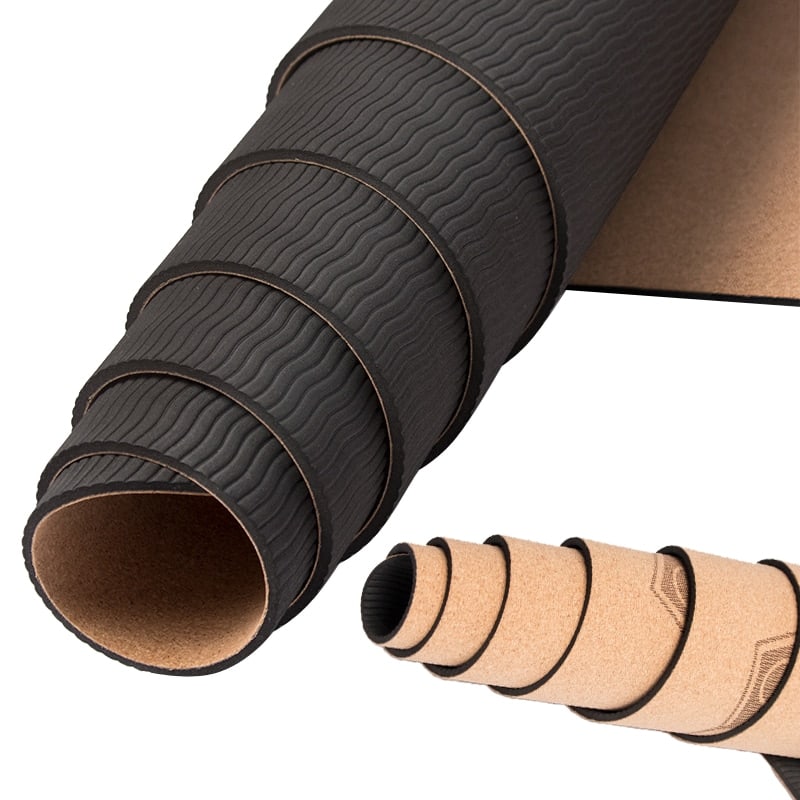 Natural Cork Yoga Mat - Blue Force Sports