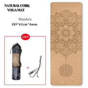 Natural Cork Yoga Mat - Blue Force Sports
