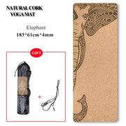 Natural Cork Yoga Mat - Blue Force Sports