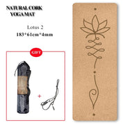 Natural Cork Yoga Mat - Blue Force Sports