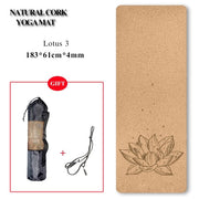Natural Cork Yoga Mat - Blue Force Sports