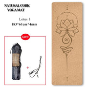 Natural Cork Yoga Mat - Blue Force Sports