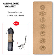 Natural Cork Yoga Mat - Blue Force Sports