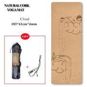 Natural Cork Yoga Mat - Blue Force Sports