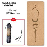 Natural Cork Yoga Mat - Blue Force Sports