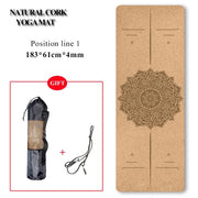 Natural Cork Yoga Mat - Blue Force Sports