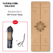 Natural Cork Yoga Mat - Blue Force Sports