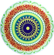 Chiffon Round Yoga Mat Blanket in Boho Style - Blue Force Sports