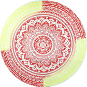 Chiffon Round Yoga Mat Blanket in Boho Style - Blue Force Sports