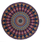 Chiffon Round Yoga Mat Blanket in Boho Style - Blue Force Sports
