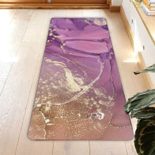 Marble Pattern Yoga Mat - Blue Force Sports
