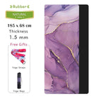 Marble Pattern Yoga Mat - Blue Force Sports