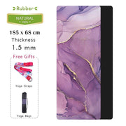 Marble Pattern Yoga Mat - Blue Force Sports