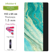 Marble Pattern Yoga Mat - Blue Force Sports
