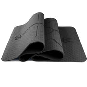 Position Lines Yoga Mat - Blue Force Sports