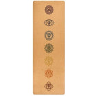Cork Coated Patterned Yoga Mat - Blue Force Sports