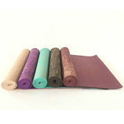 Thick Natural Linen Coated Yoga Mat - Blue Force Sports
