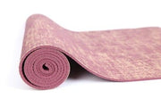 Thick Natural Linen Coated Yoga Mat - Blue Force Sports