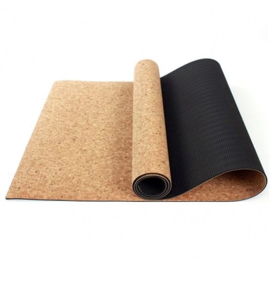 Anti-Slip Natural Cork Fitness & Yoga Mat - Blue Force Sports