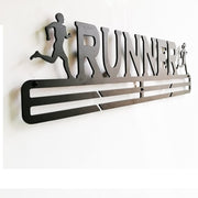 Durable Medal Hanger with Runner Print - Blue Force Sports