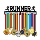 Durable Medal Hanger with Runner Print - Blue Force Sports