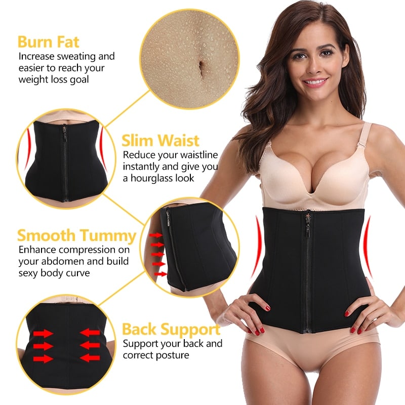 Women's Neoprene Waist Trainer - Blue Force Sports