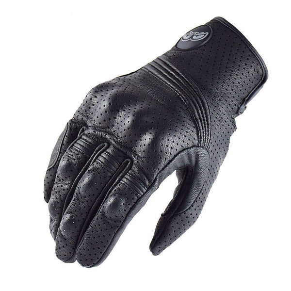 Motorcycle Leather Gloves - Blue Force Sports
