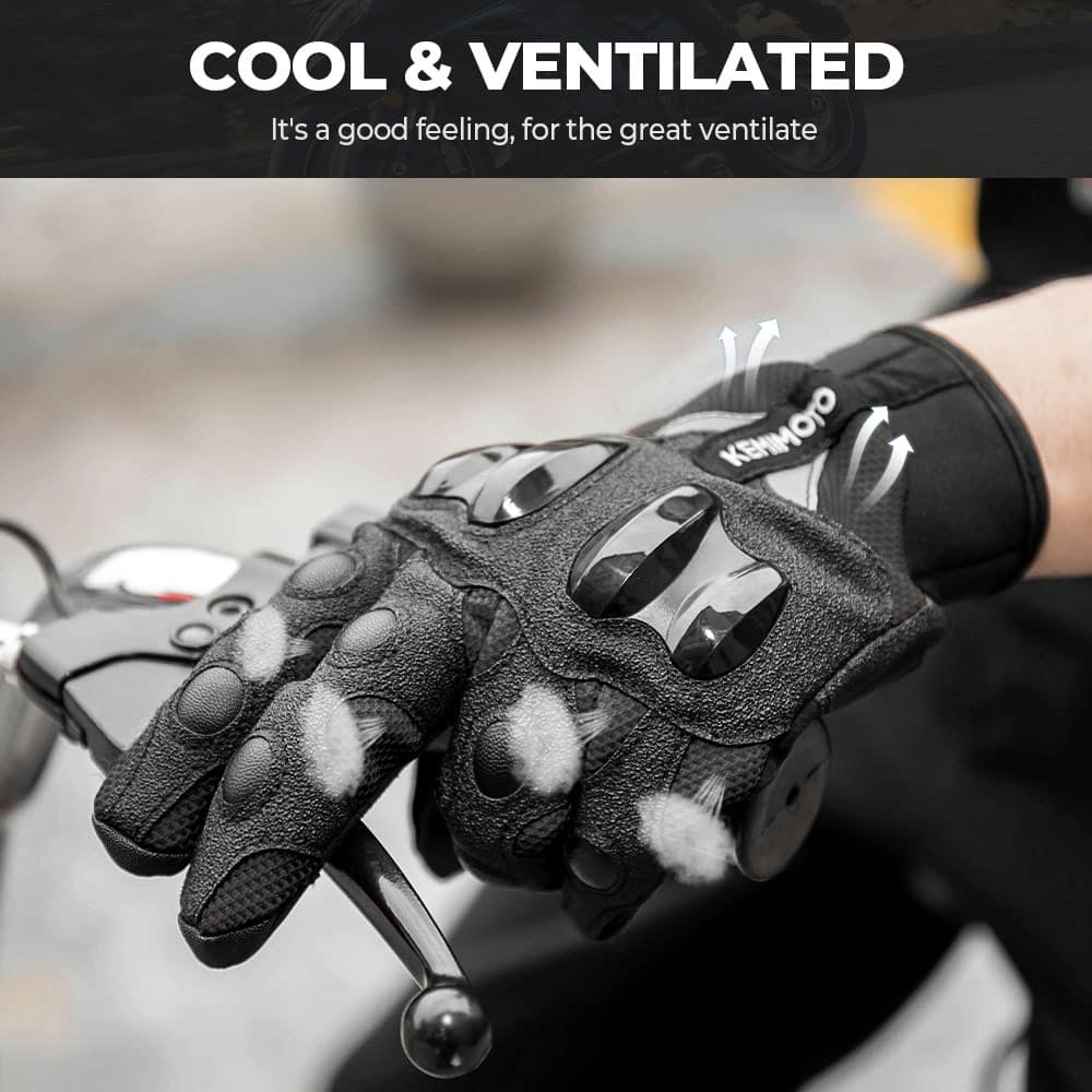 Motor Gloves with Touch Screen - Blue Force Sports