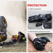 Motor Gloves with Touch Screen - Blue Force Sports