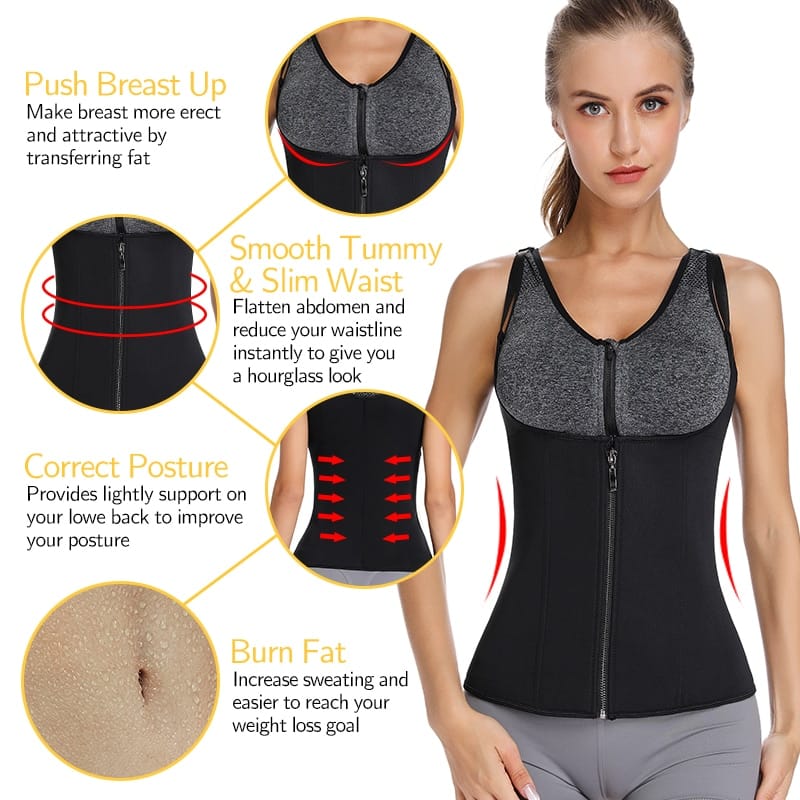 Women's Waist Trainer Vest - Blue Force Sports