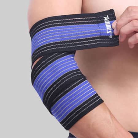 Elastic Nylon Elbow Compression Bandage - Blue Force Sports